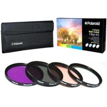 Polaroid 37mm Color Temperature Filters Set – 4 Pack (UV, CPL, FLD, Black)