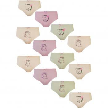 Slip per bambina in cotone e Lycra
