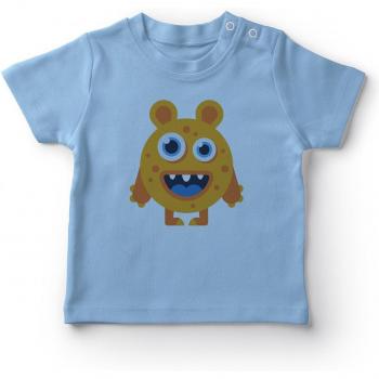 T-shirt bleu pour garçon bébé Angemiel Cookie Monstre