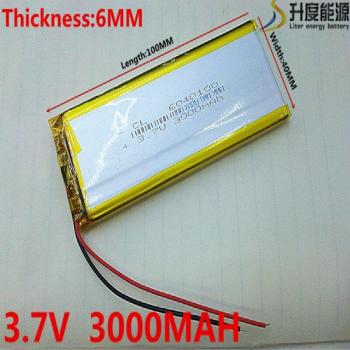 3.7V 3000mAh Lithium Ion Polymer Battery for MP3, MP4, MP5, GPS, Mobile, Bluetooth