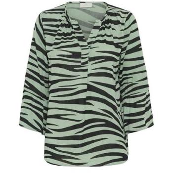 KAFFE Tiermuster Bluse für Damen EU 38