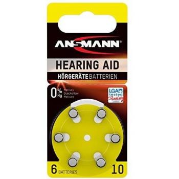 Ansmann pile bouton 1,4V type zinc-air AZA10 (5013223)