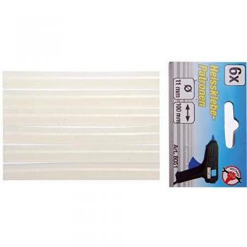 BGS Cartuccie Colla a Caldo Trasparente Ø11mm 100mm (6 pezzi)