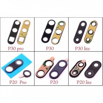 Huawei P30, P30 Pro, P30 Lite, P20 Pro, P20 Lite Rückkamera Objektiv Ersatzglas mit Aufkleber