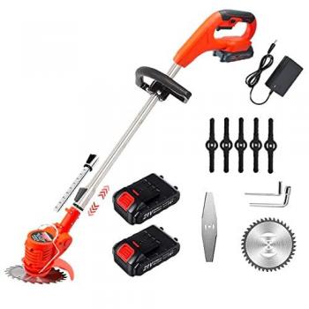 Mediawavestore Desbrozadora Inalámbrica Doble Batería 36W Jardinería