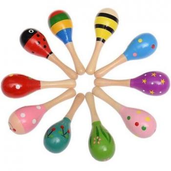 Agitador de Madera para Niños Pequeños