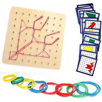Kindergeometrie-Holzspielzeug HUYIYI – Montessori Puzzle