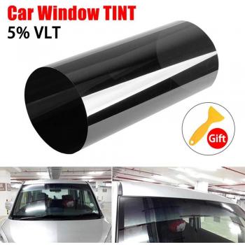 UV Protection Car Windshield Film 20cm x 150cm Black Tinted