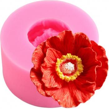 Mohnblume Silikon Gussform für Kuchen Dekoration