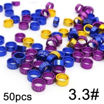 50 Pcs Dove Identification Bands