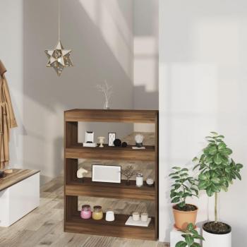 VidaXL Bücherregal Eiche Braun 80x30x103 cm Holzwerkstoff