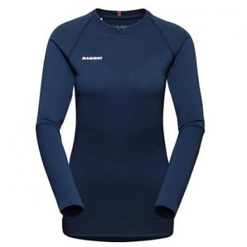 Damen Funktionsshirt Mammut Trift Longsleeve 2023/24 – Merino, Blau, XL
