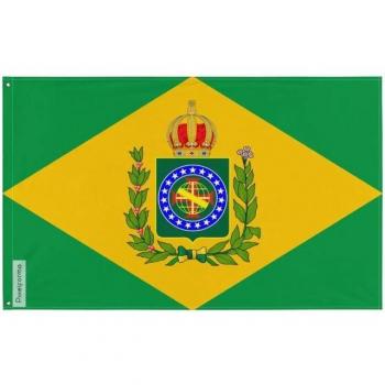 Empire of Brazil Flag – 90 cm x 150 cm, Polyester, Double‑Sided, Steel Eyelets