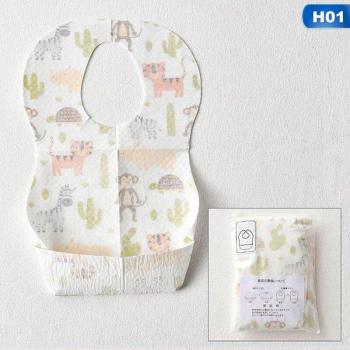 Paquete de 10 Baberos Descartables – Para Alimentar y Limpiar a tu Niño