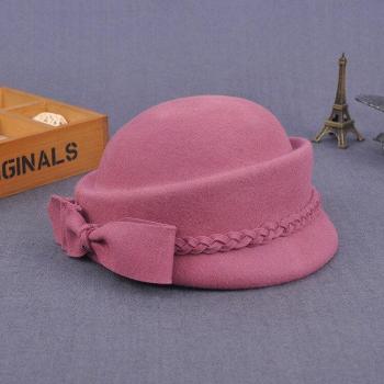 Bow Women Felt French Beret