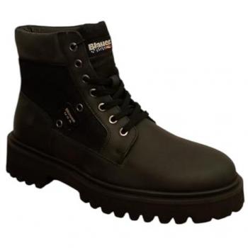 Blauer Stivale stringato in Nero