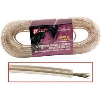Câble en Acier Transparent 5 mm x 20 m