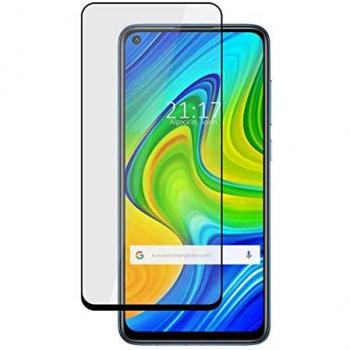 Protector de Vidrio Templado 5D Full Glue Negro para Xiaomi Redmi Note 9