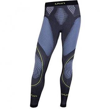 UYN Pantalón Largo Evolutyon UW para Hombre, Color Anthracite Melange/Blue/Yellow Shiny, tamaño XX-Large