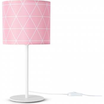 Lámpara de Mesa E14 Blanco, Diseño Retró Ø18 cm