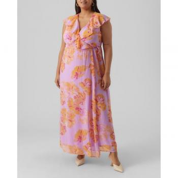 Vero Moda Curve Maxikleid „Hope“ – 1‑teiliges Wickel‑Design, Größe XL
