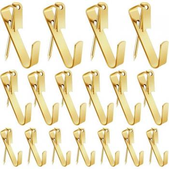 JFBL 100-Piece Picture Hangers with Nails, Supports 30 lbs, 50 lbs, 100 lbs for Home Decoration
