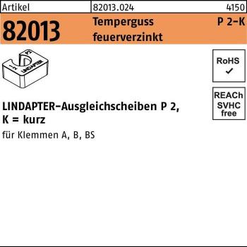 Ausgleichscheibe R 82013 GTW 40 P2 M 16 / 16,0 Temperguss feuerverzinkt
