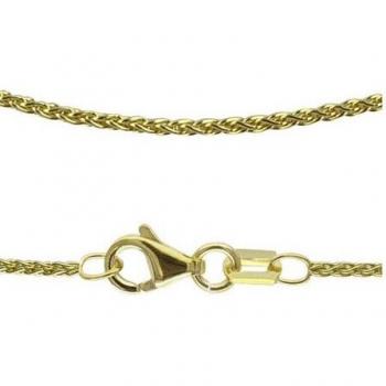 Zopfkettchen Gold 333 Damen 45 cm Made in Germany