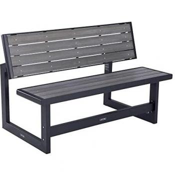 Banco Convertible con Respaldo Lifetime Mesa Gris 141x36x48 Cm