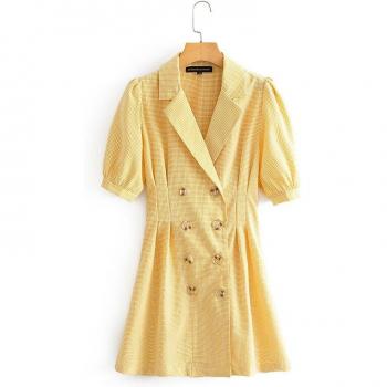 Chaqueta Larga Rayada Doble Pliegue