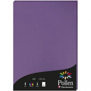 Ream de papier A4 Pollen 120g Violine 50 feuilles Clairefontaine