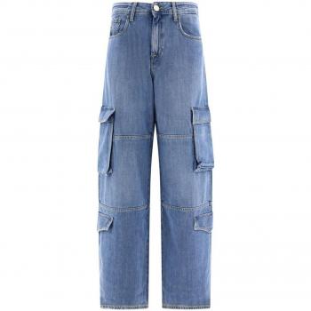 Jacob Cohen Women's Blue Riri Relaxed Cargo Jeans