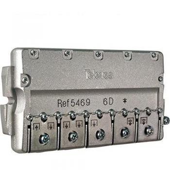 Televes EFV6 6-fach EasyF-Verteiler 5-2400 MHz VD: 12 (Verteiler), SAT Zubehör