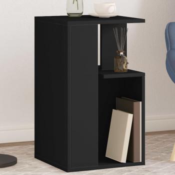 Table d'appoint noir 35x35x60 cm bois d'ingénierie