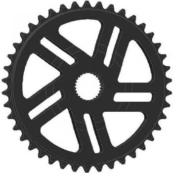 Unisex CX 38T Black Bosch Performance Chainring