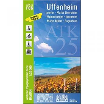 Amtliche Karte Uffenheim: Maßstab 1:25 000 ATK F06 (ATK25 Amtliche Topographische Karte 1:25000 Bayern)