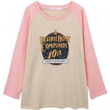 Women's Autumn Nursing Clothes 100% Cotton Long Sleeve