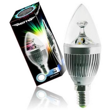 BOMBILLA VELA LED E14 3W LUZ CÁLIDA