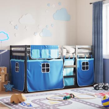 VidaXL Blue Bunk Bed 90x190 cm Single Pine