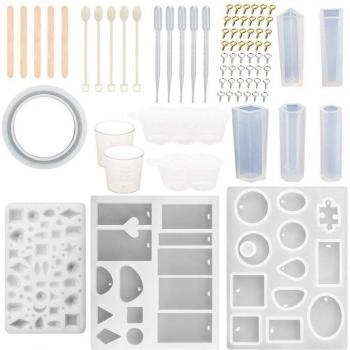 79-Piece Silicone Molds Set for Crystal Epoxy Projects