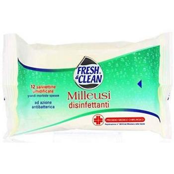 Fresh&Clean Wet Wipes PMC Disinfettanti Pocket 12pz
