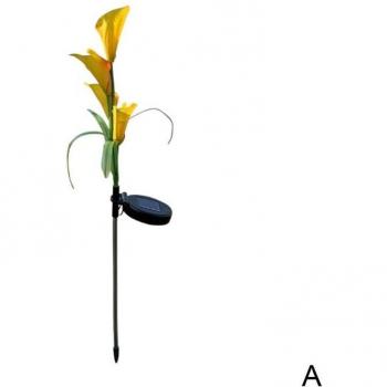 Solar Lily Blossom Light Stake