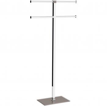 Serie RA31 Toallero Gedy Rainbow Gris Transparente en Acero Inoxidable y Resina Termoplástica