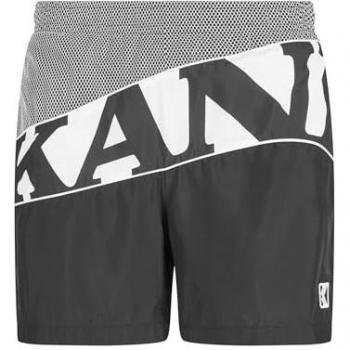 Pantaloni Karl Kani grigio nero bianco in stile Wavy Retro