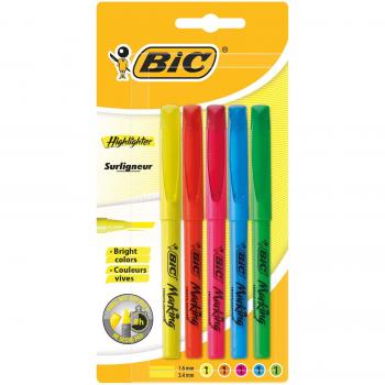 Bic Brite Liner Highlighters Assorted (Pack of 5)