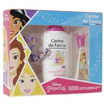 Corine de Farme Disney Princess Gift Set Eau de Toilette 30ml and Shower Gel 300ml with Hair Clips and Bracelet