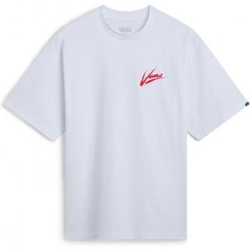 Vans Dettori Herren T-Shirt Weiß-Rot XL