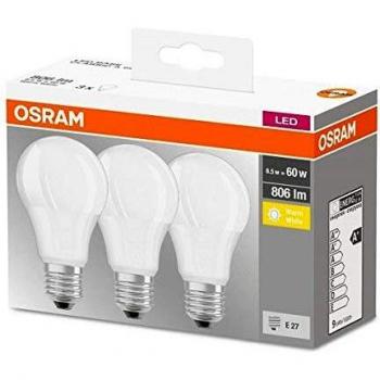 Osram Lampadina LED E27 9.5W 60W Sostituzione 3 pack