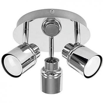 Benton IP44 Adjustable Round Ceiling Light with Warm LED
