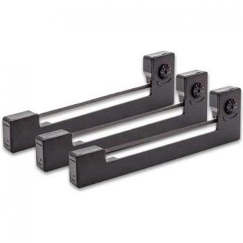 Ruban Noir VHbw – 3× encreur compatible Hedman M104/M106/M105 Journal